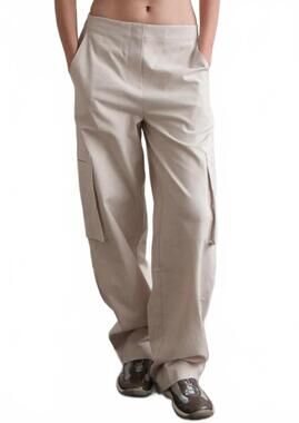 NEW GEEL jinu cargo pants in white